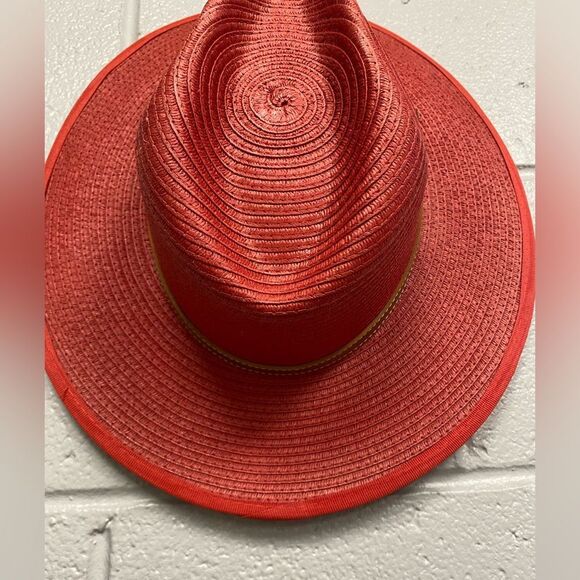 Vintage Coopers straw cowboy/cowgirl hat Mexico Red Western Texas Rodeo Medium - Picture 4 of 6